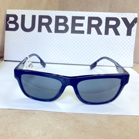 New Burberry Blue BE4293 3959/87Blue with inset plaid...